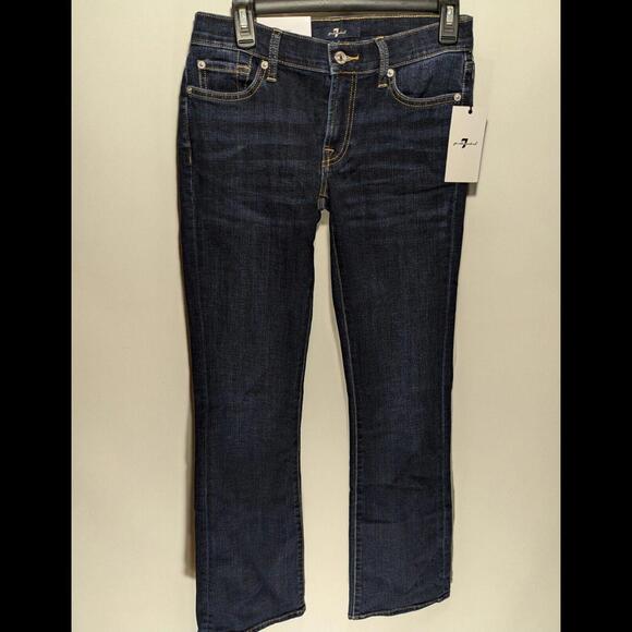 7 For All Mankind Denim - NWT $208 Womens 7 For All Mankind Original Bootcut CLX Denim Blue Jeans Size 27